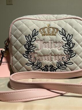 Juicy Couture Quilted Pink Crossbody Bag